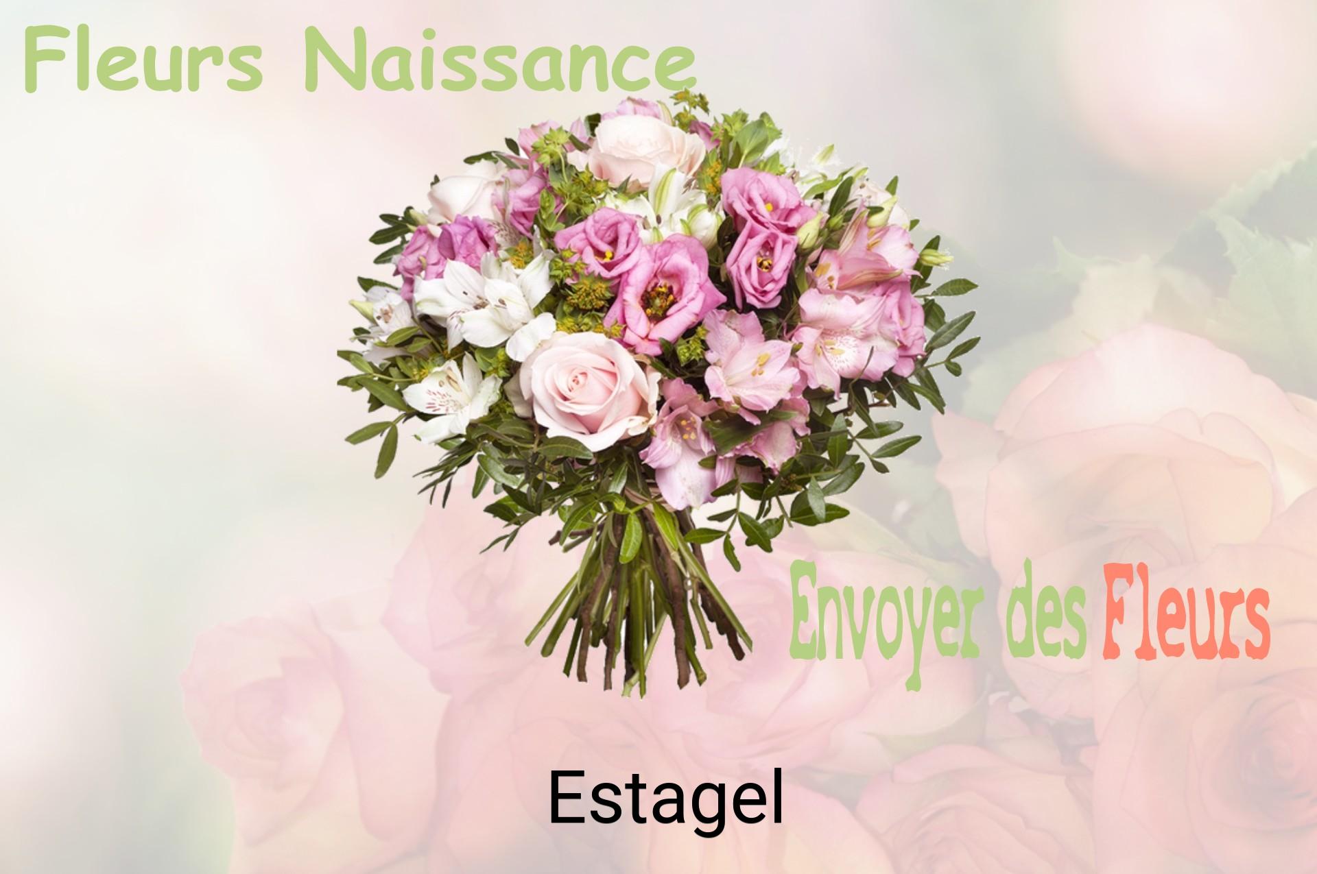 Bouquet de fleurs de naissance livré à Estagel